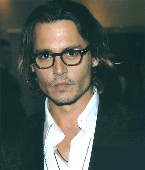 Johnny Depp in tortoise eyeglasses