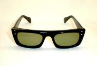 Fellini Inspired Sunglasses, New Old Stock, Condition Flawless, Thick Black Frames