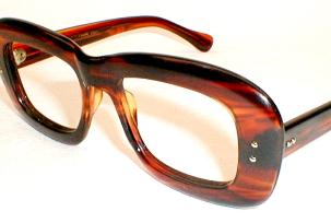 Vintage Tortoise 50s, 60s Stenzel Italian eyeglasses for men. Horn Rimmed