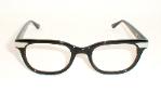 mens black XL vintage art deco eyeglasses frames Zylite